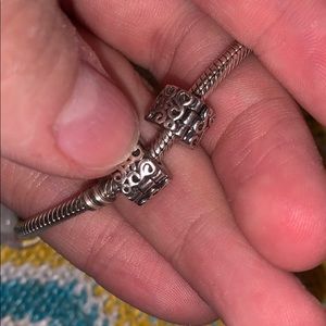Clasp pair authentic pandora charms